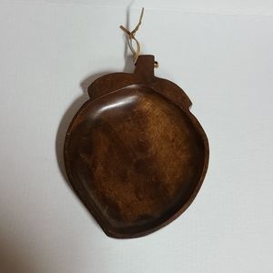 Vintage 60s Wooden Wall Hanging or Nut Tray